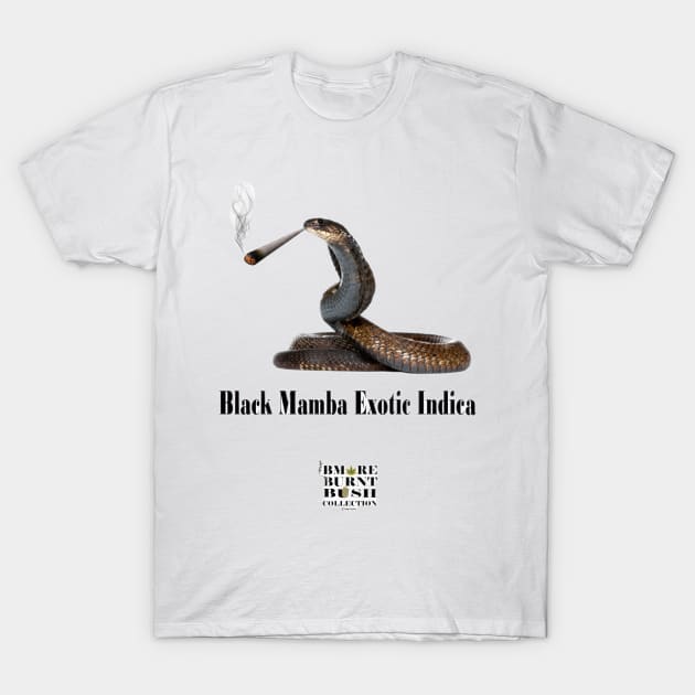 Black Mamba Exotic Indica T-Shirt by ArTaylor